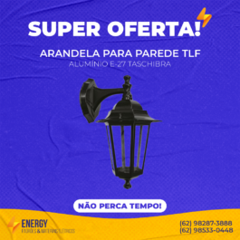 Arandela para Parede TLF Alumínio E-27 Taschibra