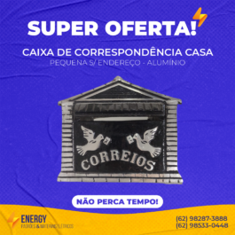 Caixa de Correspondência Casa Pequena S/ Endereço Alumínio