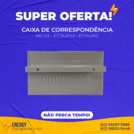 Caixa de Correspondência Metal Pequena P/ Muro