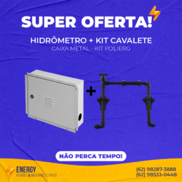 Caixa de Hidrômetro Metal + Kit Cavalete Polierg