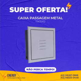 Caixa de Passagem Metal 15x15x12