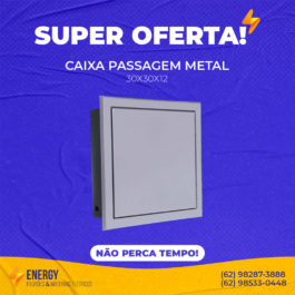Caixa de Passagem Metal 30x30x12
