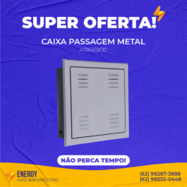 Caixa de Passagem Metal 40x40x10