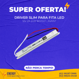 Driver slim para fita LED 24W