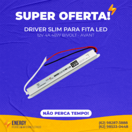 Driver slim para fita LED 48W