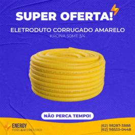Eletroduto Corrugado Amarelo 50MT
