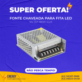 Fonte chaveada para fita LED 15A