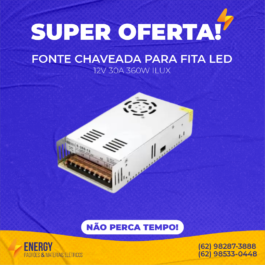 Fonte chaveada para fita LED 30A