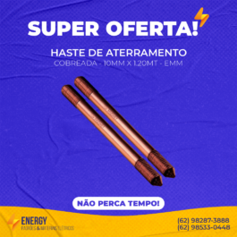Haste Cobreada 10MM x 1.20MT