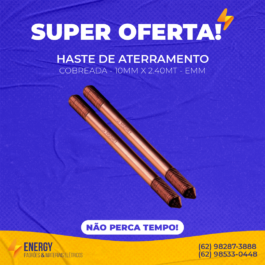 Haste Cobreada 10MM x 2.40MT