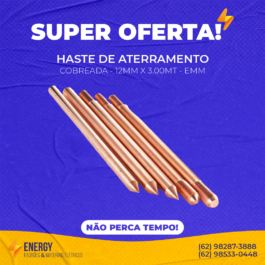 Haste Cobreada 12MM x 3.00MT
