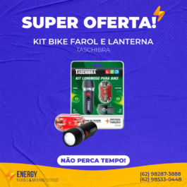 Kit bike farol e lanterna