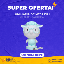 Luminária de mesa Bill 3W