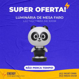 Luminária de Mesa Faro LED Taschibra 3W 3000K