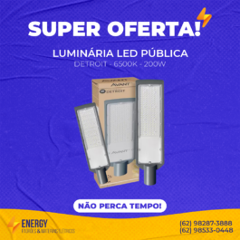 Luminária Pública LED Detroit 6500k 200W