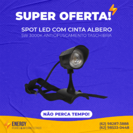 Spot LED com Cinta Albero 5w 3000k Antiofuscamento Taschibra