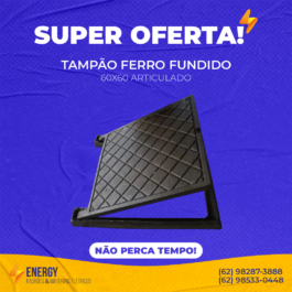 Tampão Ferro Fundido 60×60 Articulado
