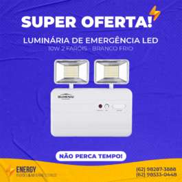 Luminária de Emergência LED 10W