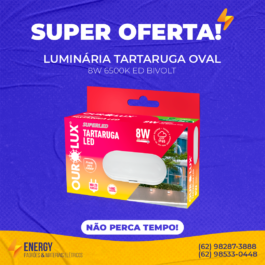 Luminária Tartaruga LED 8W