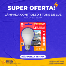 Lâmpada 3 Tons de Luz 9W