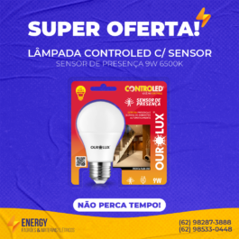 Lâmpada c/ Sensor de Presença 9W